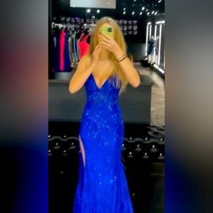 This is my prom dress from 2023, it was worn once and looks like new.